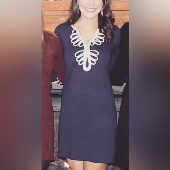 Lilly Pulitzer Dresses & Skirts - Lilly Pulitzer Devlin Sweater Shift Dress | True Navy